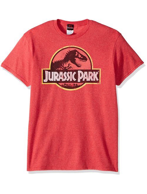 Jurassic Park Logo Men's Printed Short Sleeve Crew Neck T-Shirt