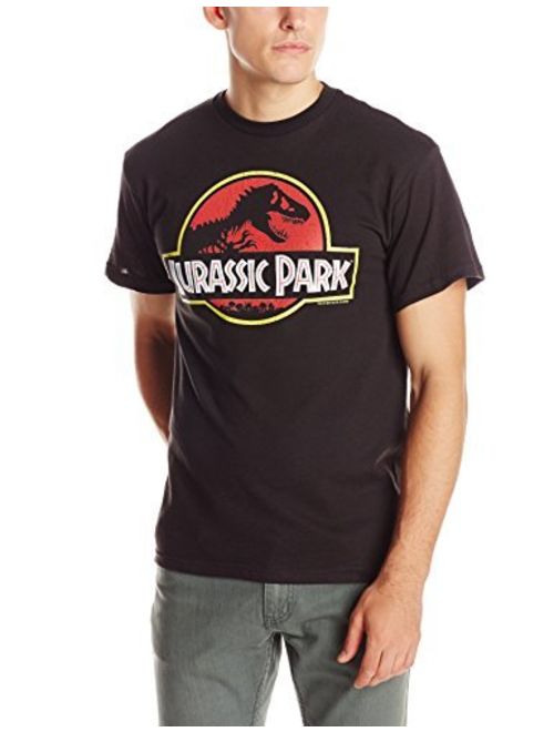 Jurassic Park Logo Men's Printed Short Sleeve Crew Neck T-Shirt