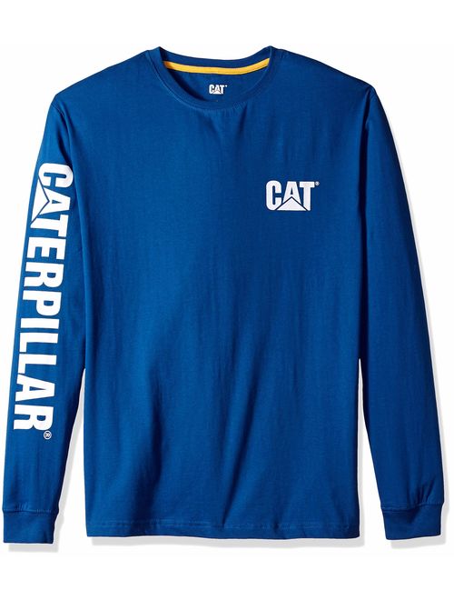 Caterpillar Men's Trademark Banner Long Sleeve T-Shirt (Regular and Big and Tall Sizes)