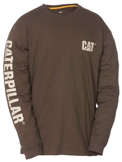 Caterpillar Men's Trademark Banner Long Sleeve T-Shirt (Regular and Big and Tall Sizes)