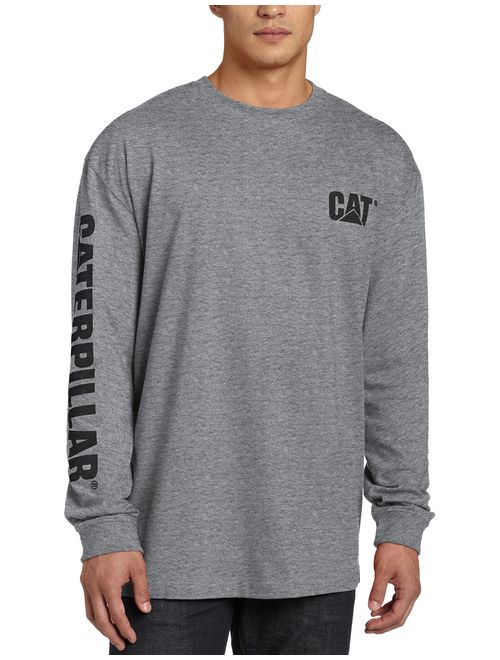 Caterpillar Men's Trademark Banner Long Sleeve T-Shirt (Regular and Big and Tall Sizes)