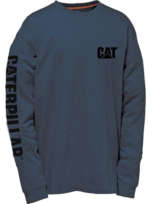 Caterpillar Men's Trademark Banner Long Sleeve T-Shirt (Regular and Big and Tall Sizes)