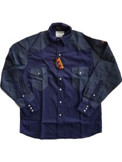 Just In Trend Flame Resistant FR Shirt - 88/12 - Western Style - Two Tone