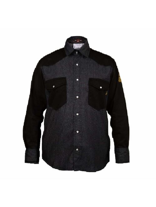 Just In Trend Flame Resistant FR Shirt - 88/12 - Western Style - Two Tone