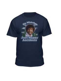 Bob Ross No Mistakes/Positive Vibes T-Shirts