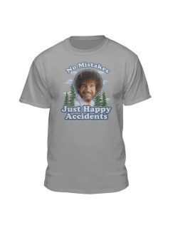 Bob Ross No Mistakes/Positive Vibes T-Shirts