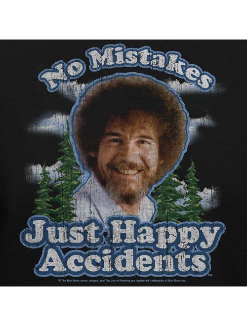 Bob Ross No Mistakes/Positive Vibes T-Shirts