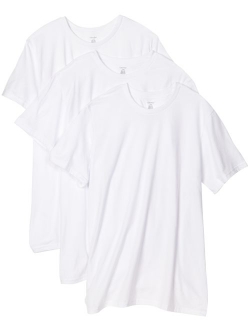 Men's Cotton Solid Short Sleeve 3-Pack Classic Crew Neck T-Shirt