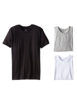 Men's Cotton Solid Short Sleeve 3-Pack Classic Crew Neck T-Shirt