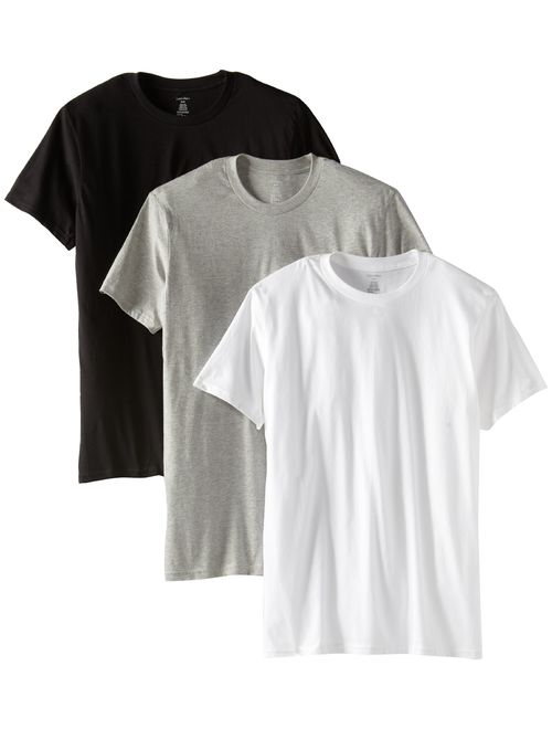 Calvin Klein Men's Cotton Solid Short Sleeve 3-Pack Classic Crew Neck T-Shirt