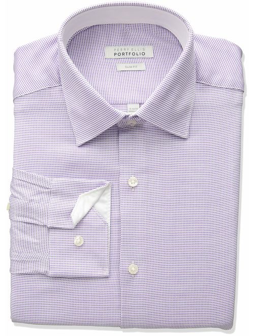 Perry Ellis Men's Slim Fit Wrinkle Free Dress Shirt