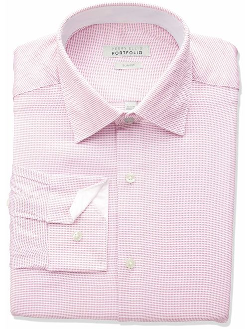 Perry Ellis Men's Slim Fit Wrinkle Free Dress Shirt