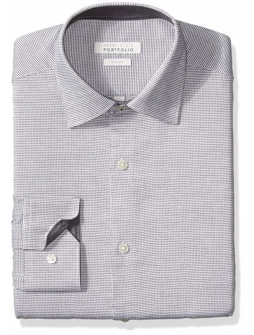 Perry Ellis Men's Slim Fit Wrinkle Free Dress Shirt