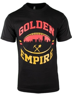 Mens T Shirt 40oz 9MM Gold Gun Mens T Shirt San Francisco Pistol Golden Empire