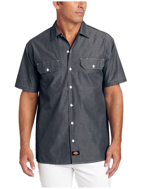 Dickies Men's Short Sleeve Chambray Shirt