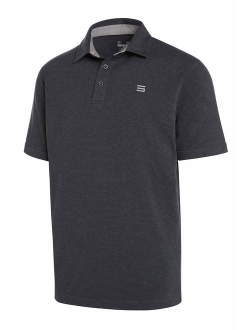 Golf Shirts for Men - Dry Fit Cotton Polo Shirt - Includes 20 Golfing Tees