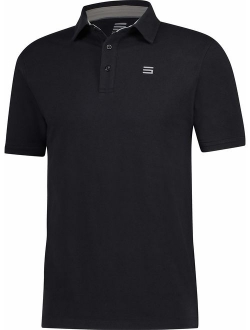 Golf Shirts for Men - Dry Fit Cotton Polo Shirt - Includes 20 Golfing Tees