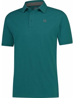 Golf Shirts for Men - Dry Fit Cotton Polo Shirt - Includes 20 Golfing Tees