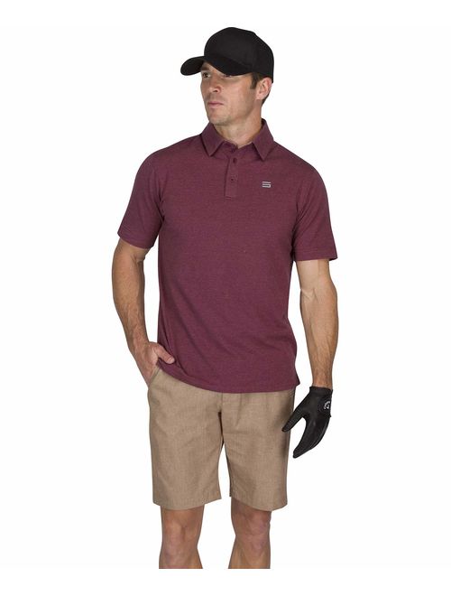 Three Sixty Six Golf Shirts for Men - Dry Fit Cotton Polo Shirt - Includes 20 Golfing Tees