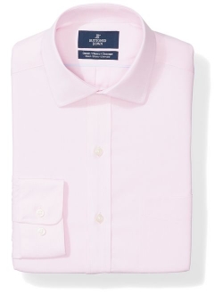 Amazon Brand - BUTTONED DOWN Men's Classic Fit Stretch Poplin Dress Shirt, Supima Cotton Non-Iron, Spread-Collar