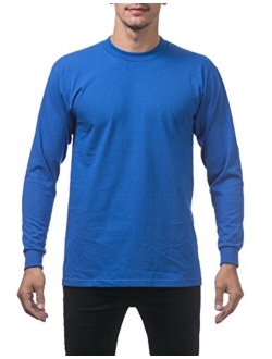 Men's Heavyweight Cotton Long Sleeve Crew Neck T-Shirt