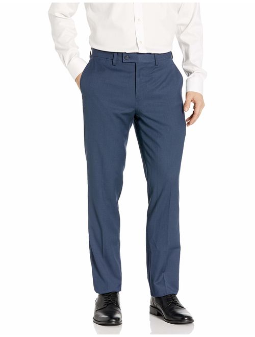 Louis Raphael Men's Modern-Fit Flat-Front Herringbone Solid Dress Pant