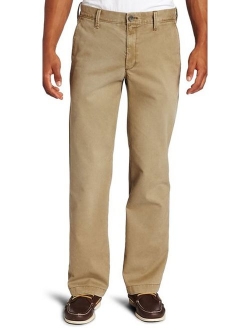 Men's Life Khaki Sand-Washed Straight-Fit Chino Pant