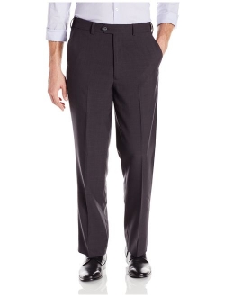 Men's Stria Flat Front Extender Waist Dress Pant