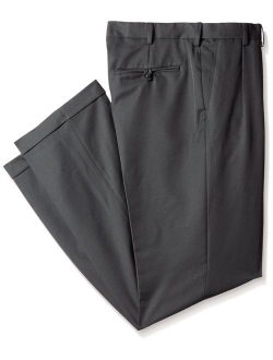 Men's Big and Tall Double Pleated Solid Twill Pant