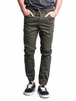 Victorious Men's Biker Twill Joggers Pants