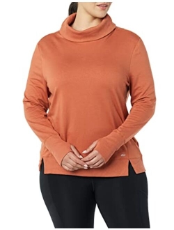 Women's Studio Terry Long-Sleeve Funnel Neck Sweatshirt