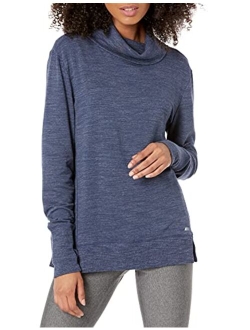 Women's Studio Terry Long-Sleeve Funnel Neck Sweatshirt