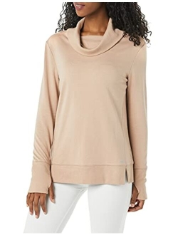 Women's Studio Terry Long-Sleeve Funnel Neck Sweatshirt