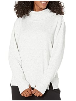 Women's Studio Terry Long-Sleeve Funnel Neck Sweatshirt