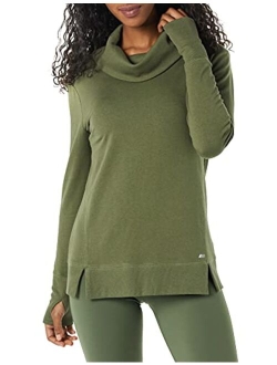 Women's Studio Terry Long-Sleeve Funnel Neck Sweatshirt