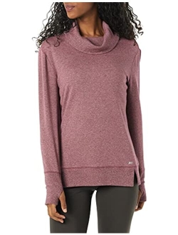 Women's Studio Terry Long-Sleeve Funnel Neck Sweatshirt