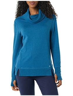 Women's Studio Terry Long-Sleeve Funnel Neck Sweatshirt