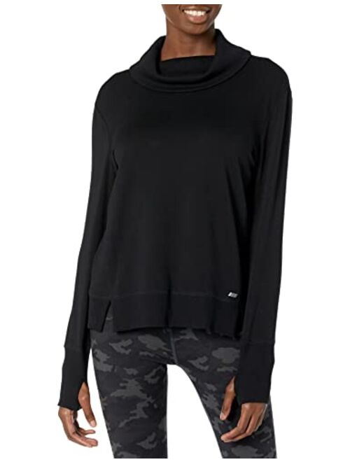 Amazon Essentials Women's Studio Terry Long-Sleeve Funnel Neck Sweatshirt