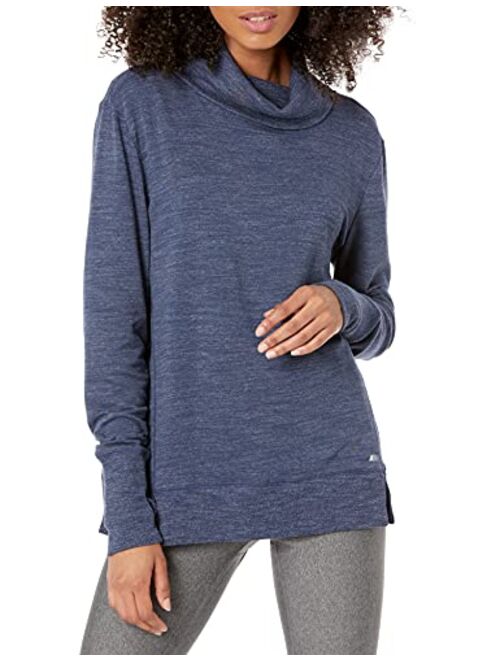 Amazon Essentials Women's Studio Terry Long-Sleeve Funnel Neck Sweatshirt