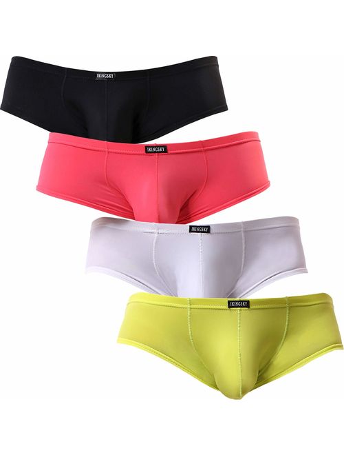 Buy iKingsky Men's Soft Boxer Briefs U-Hance Pouch Mens Underwear ...