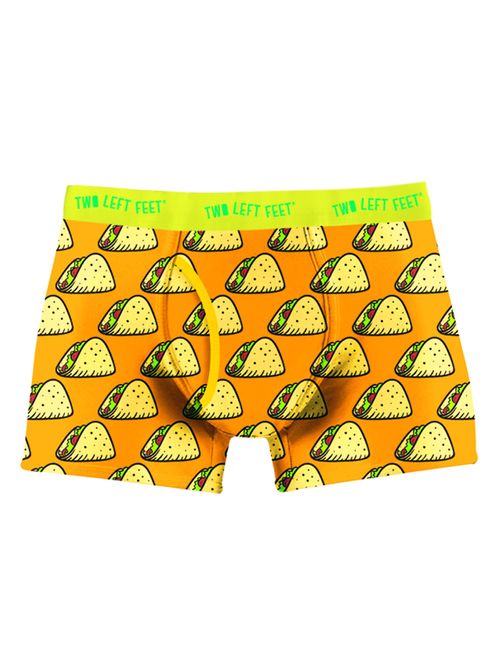 Two Left Feet Mens Cotton Printed Elastic Waist Trunk Underwear