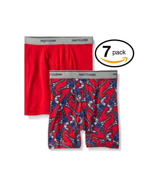 Fruit of the Loom Men's Tag-Free Boxer Brief (Pack of 7)