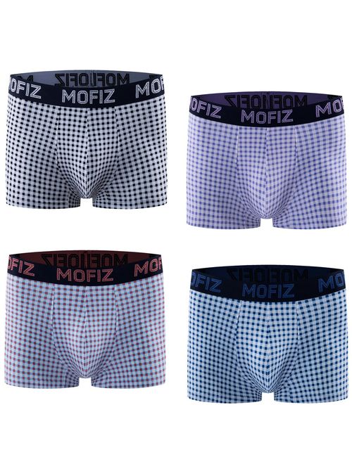 JINSHI Men's Comfort Soft Bamboo Boxer Briefs