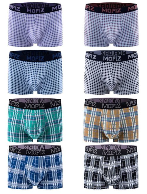 JINSHI Men's Comfort Soft Bamboo Boxer Briefs