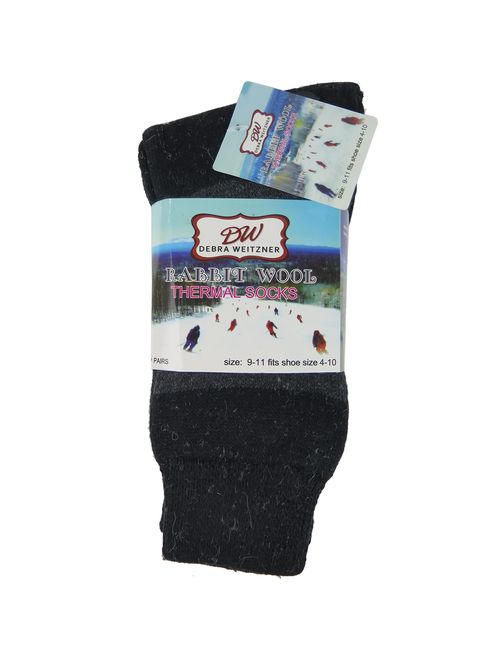 Mens Womens Rabbit Wool Thermal Socks Ultra Warm Thick Boot Socks 6-pack By DEBRA WEITZNER