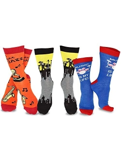 TeeHee Fun Cats Cotton Crew Socks 3-Pack