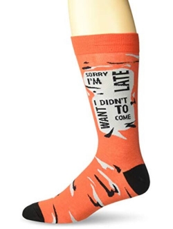 Men's Play on Words Novelty Crew Socks