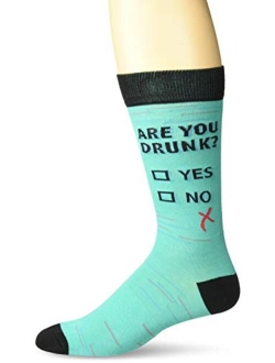 Men's Play on Words Novelty Crew Socks