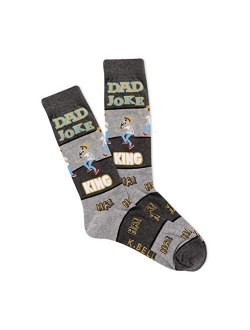 Men's Play on Words Novelty Crew Socks