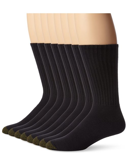 Gold Toe Men's Cotton Crew 6+2 Bonus Pack